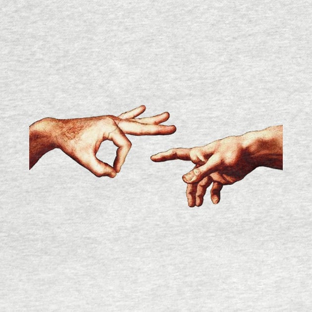 The Creation of Adam by Vintage Dream